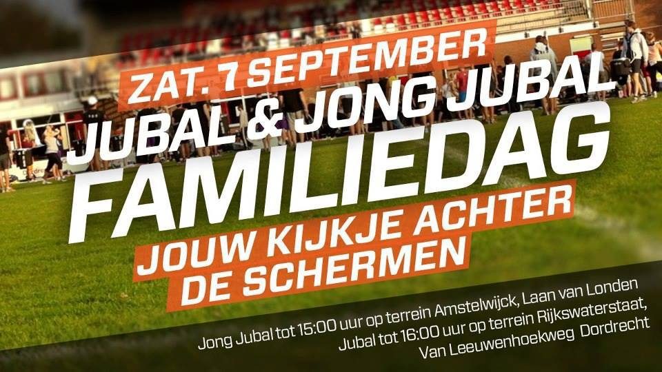 Aankomende zaterdag, 7 september, is de Familiedag van Jubal en Jong Jubal