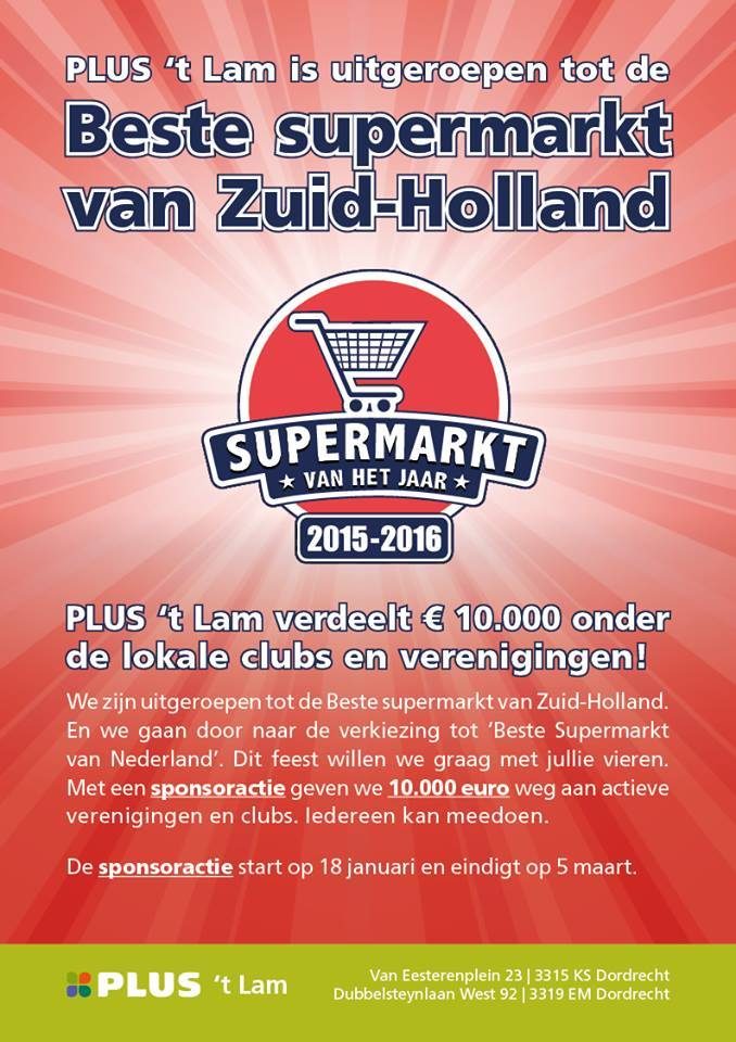 PLUS t Lam (op het Damplein en op de Bieshof) is uitgeroepen tot de Beste…