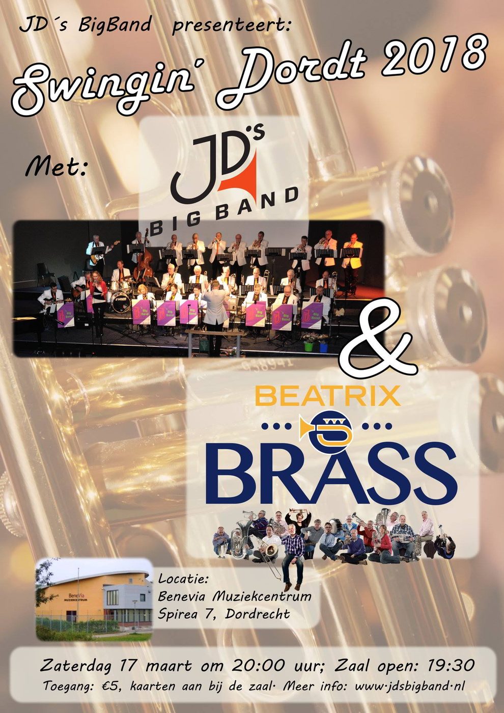 Voor de tweede maal organiseert onze JD's Big Band de concertavond "Swingin'… (foto 1 van 3)