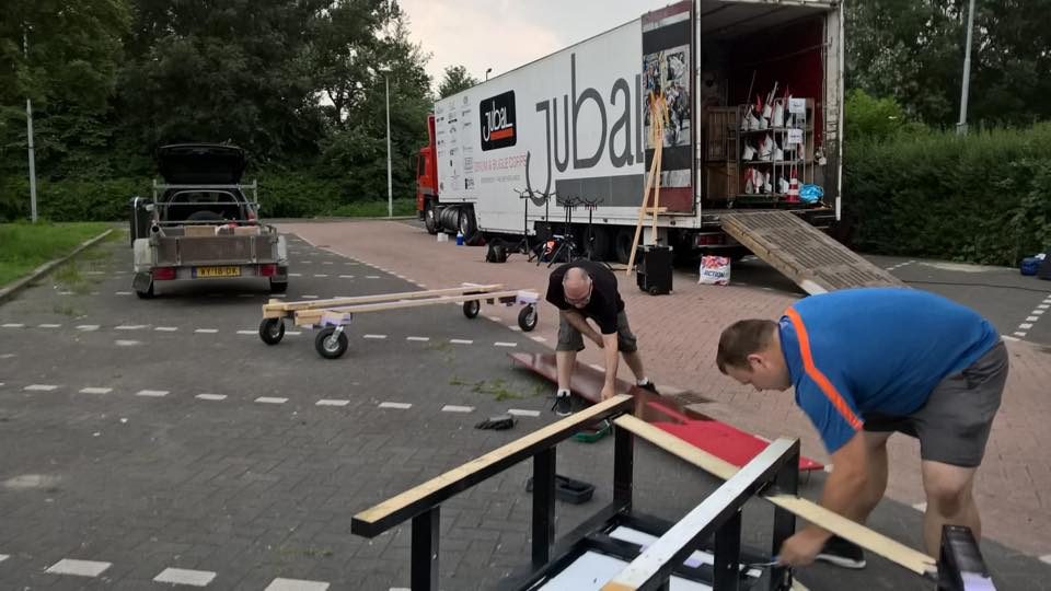 De laatste voorbereidingen worden getroffen voor de contest in Middelburg morgen (foto 3 van 4)