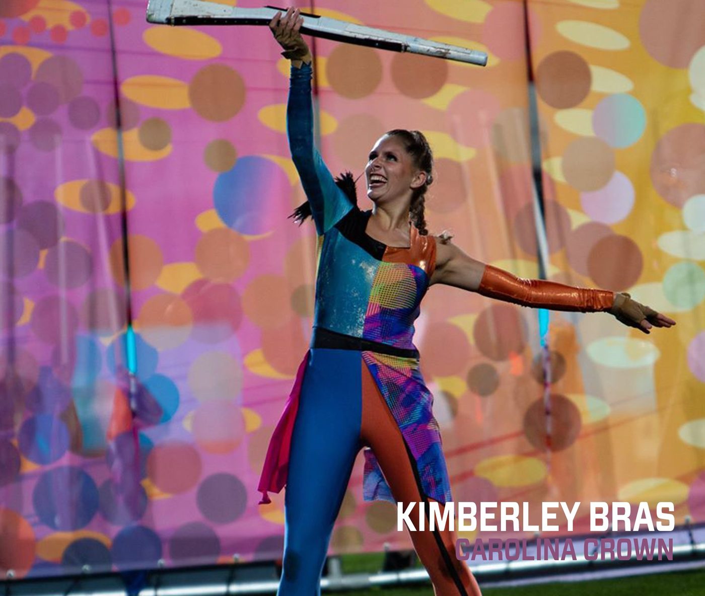 Onze colorguard is op stoom dit seizoen!
