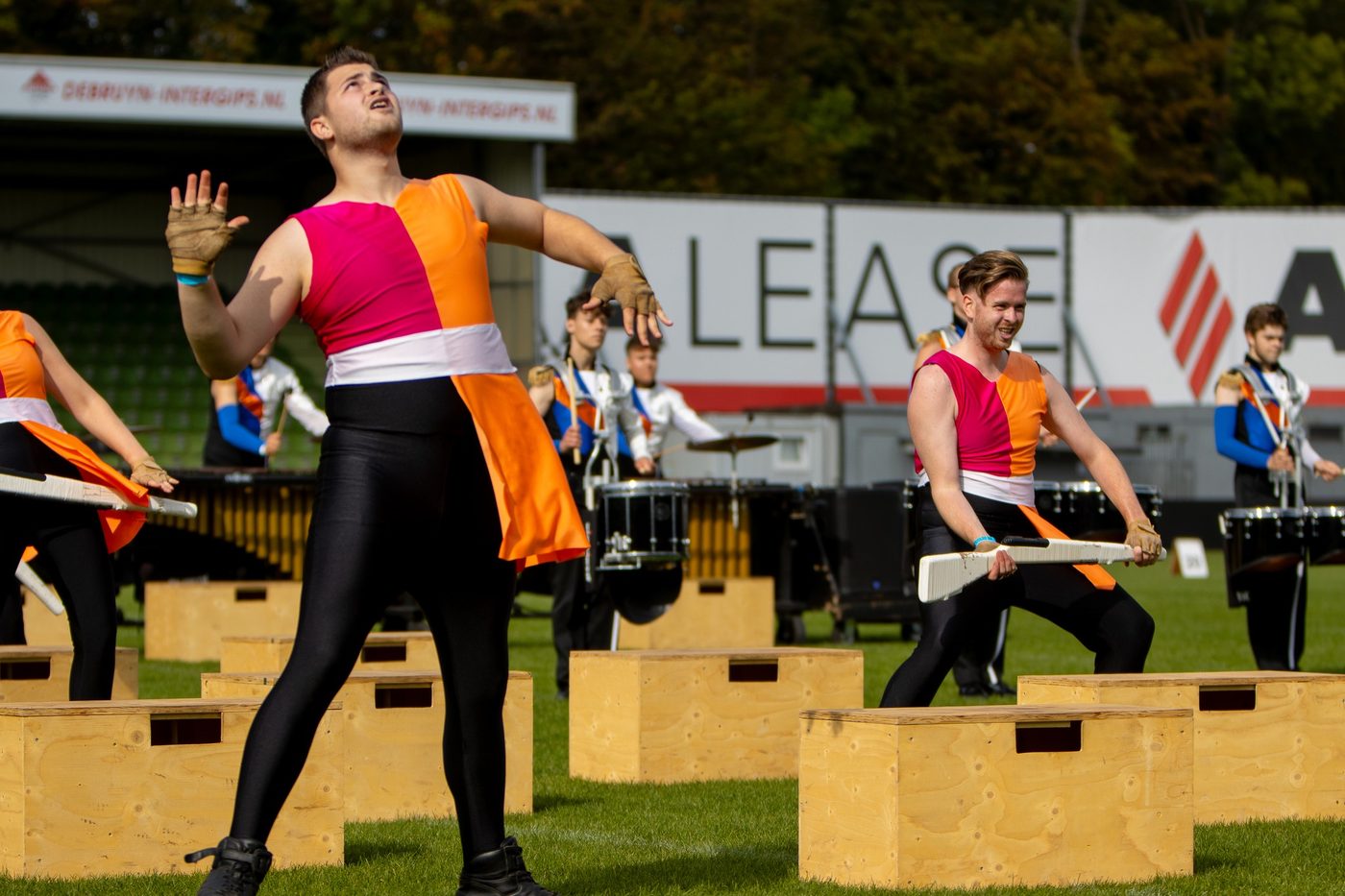 Twee optredens onder ideale omstandigheden tijdens de European Drum Corps… (foto 5 van 8)