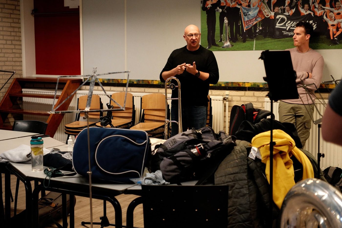 Gisteren een geweldige Brass Masterclass onder leiding van Robin Bogert en… (foto 3 van 6)