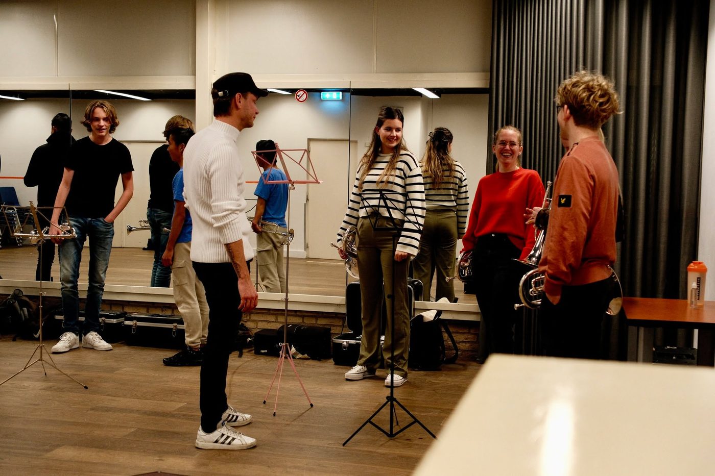 Gisteren een geweldige Brass Masterclass onder leiding van Robin Bogert en… (foto 4 van 6)