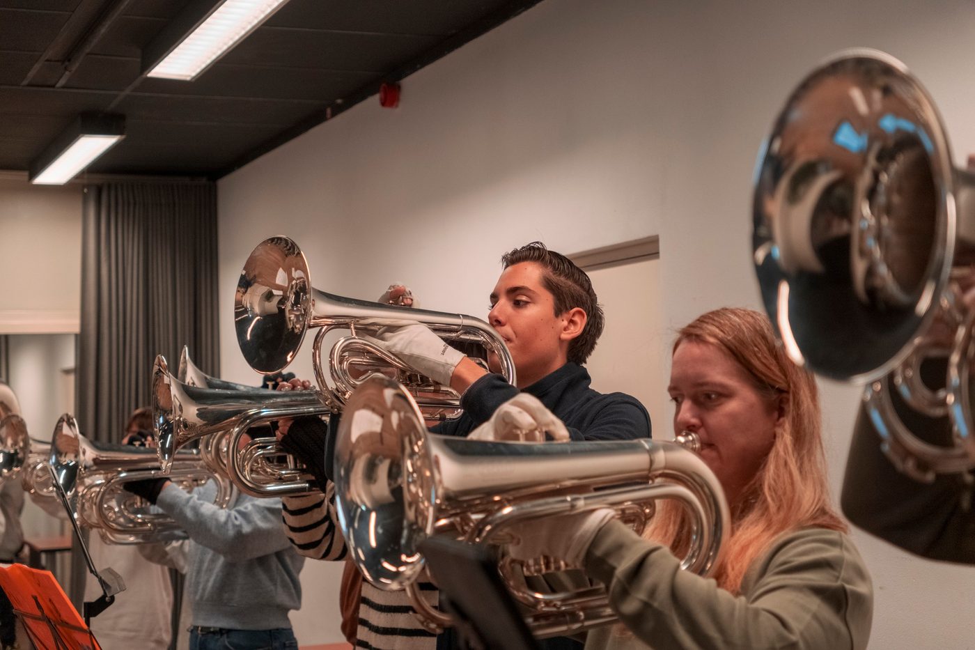 Enkele weken terug werd tijdens de laatste Brass Masterclass het clubhuis… (foto 1 van 5)