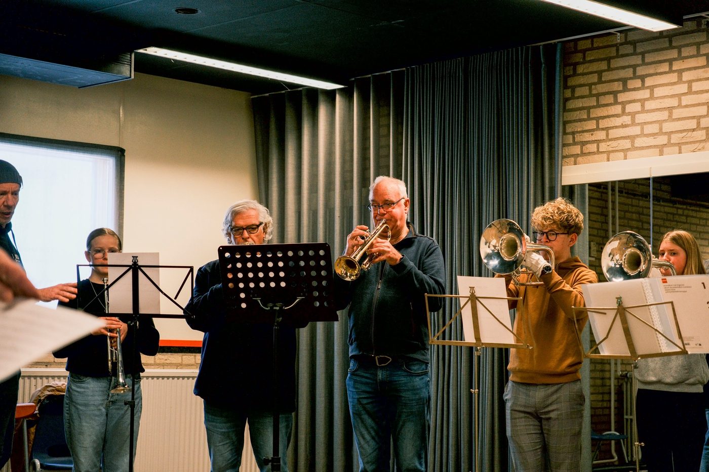 Enkele weken terug werd tijdens de laatste Brass Masterclass het clubhuis… (foto 3 van 5)