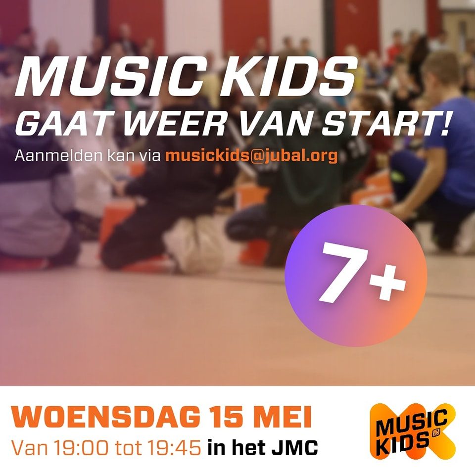 Een nieuwe cursus Music Kids (vanaf 7 jaar) staat op het punt van beginnen!