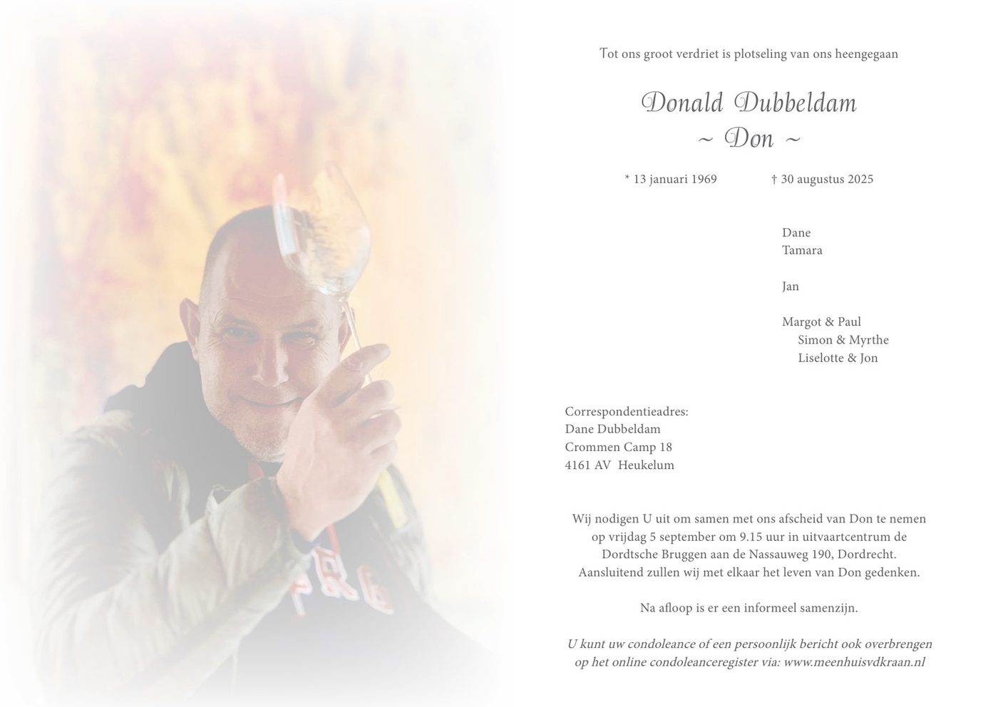 Aanvullend bericht na In Memoriam Don Dubbeldam