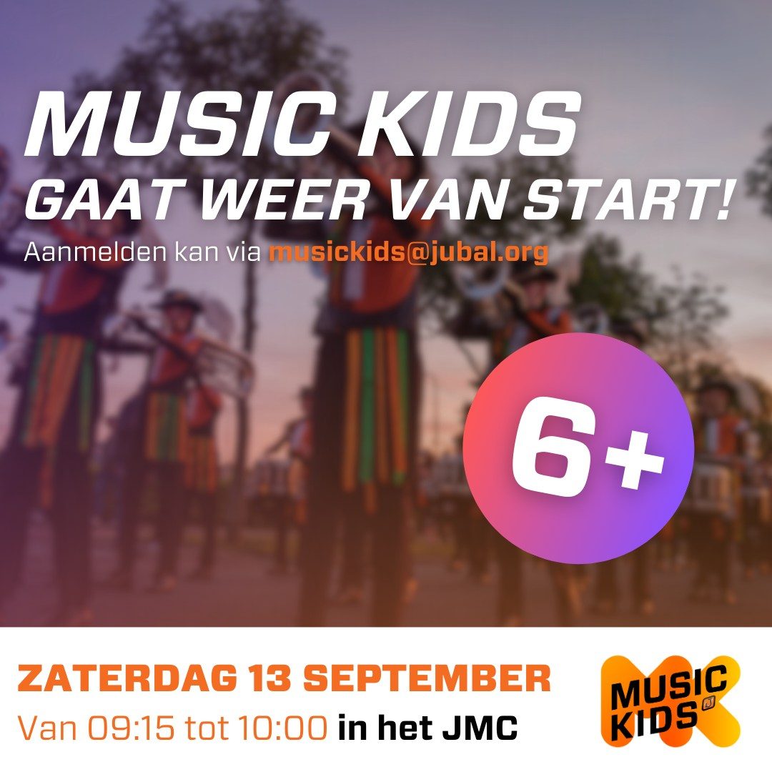 DEZE ZATERDAG - Nieuwe cursus Music Kids gaat van start!
