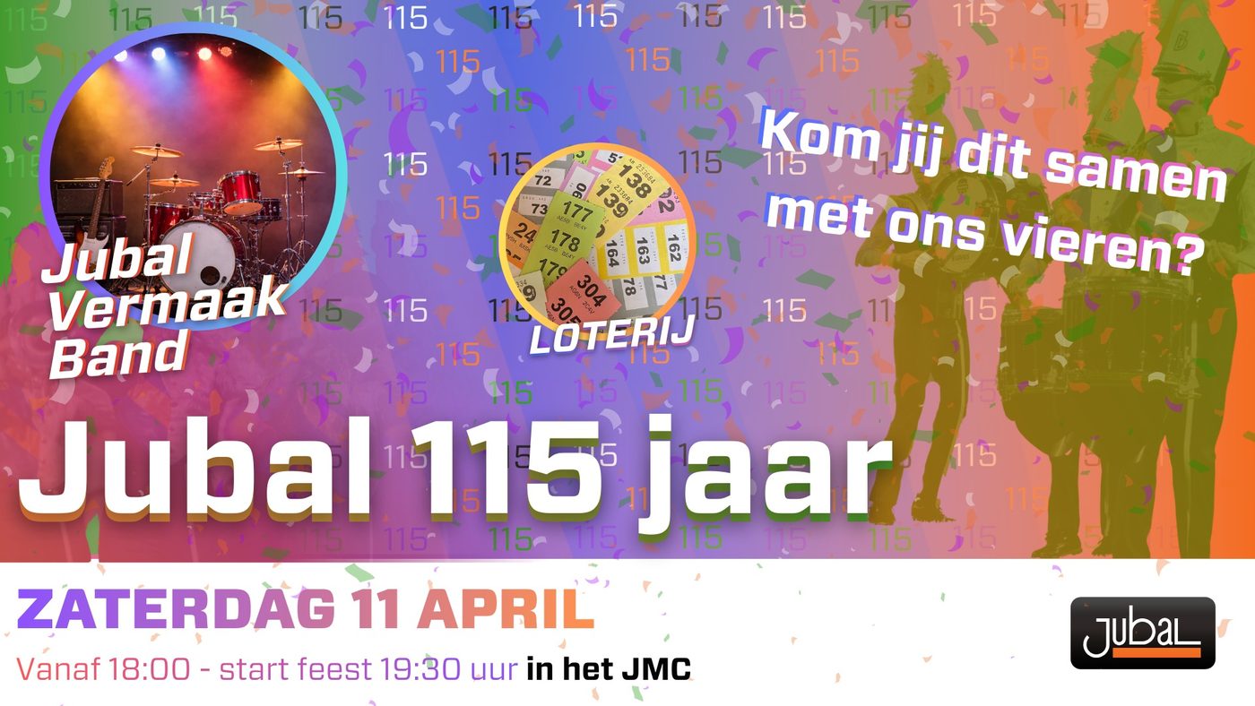Jubal Dordrecht 115 jaar