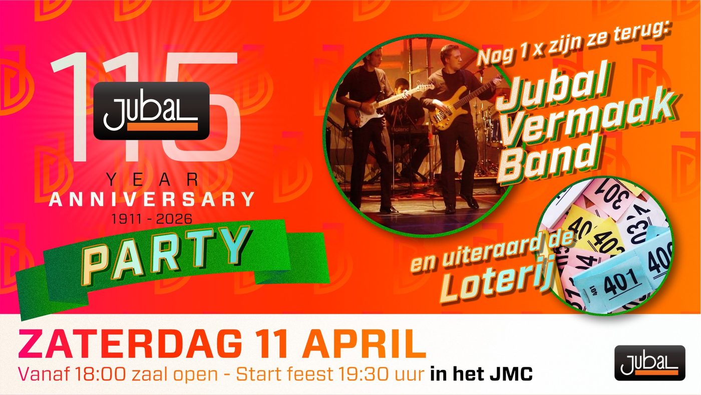 Jubal Dordrecht 115 jaar