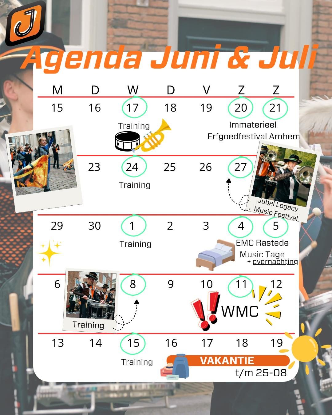 De agenda van Jong Jubal heeft zich gevuld met een hoop mooie optredens